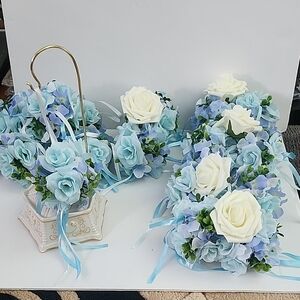 Cinderella Bridal Blue Forever Flower Rose Balls